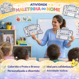 ATIVIDADE MALETINHA DO NOME - KIT MEU NOME É ASSIM