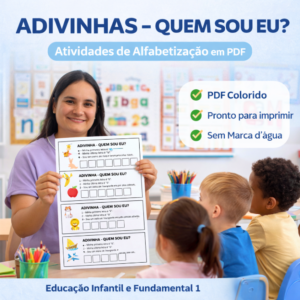 ADIVINHAS – QUEM SOU EU? | ATIVIDADES EDUCATIVAS PARA ALFABETIZAÇÃO