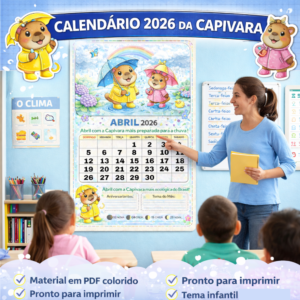 calendário da capivara 2026