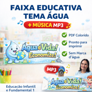 faixa com o tema dia da água com música mp3