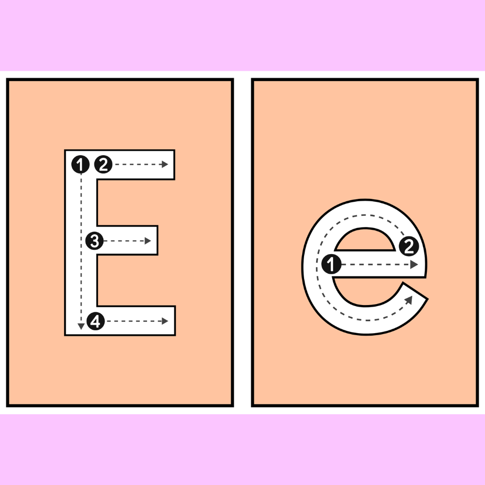 flash cards caligrafia