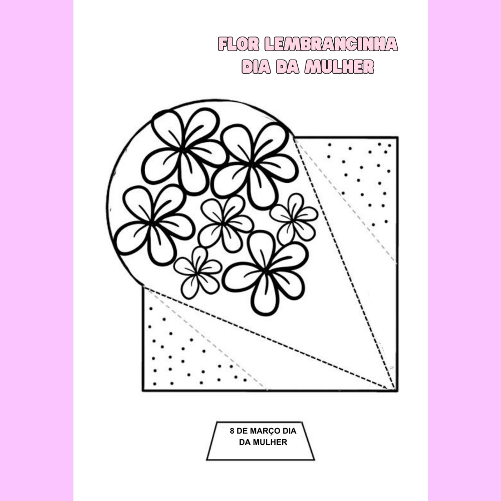 flor lembrancinhas dia da mulher