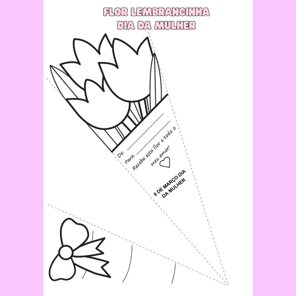 flor lembrancinhas dia da mulher