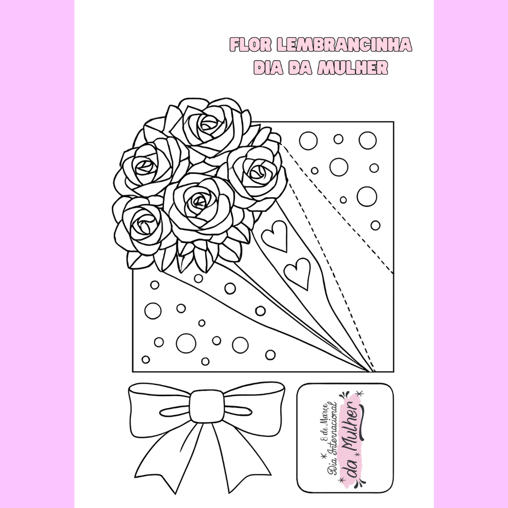 flor lembrancinhas dia da mulher