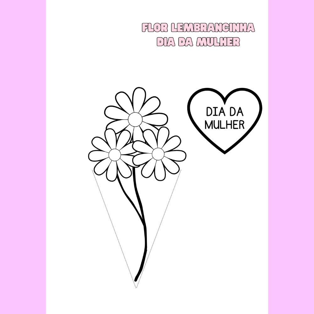 flor lembrancinhas dia da mulher