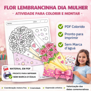 flor lembrancinhas dia da mulher