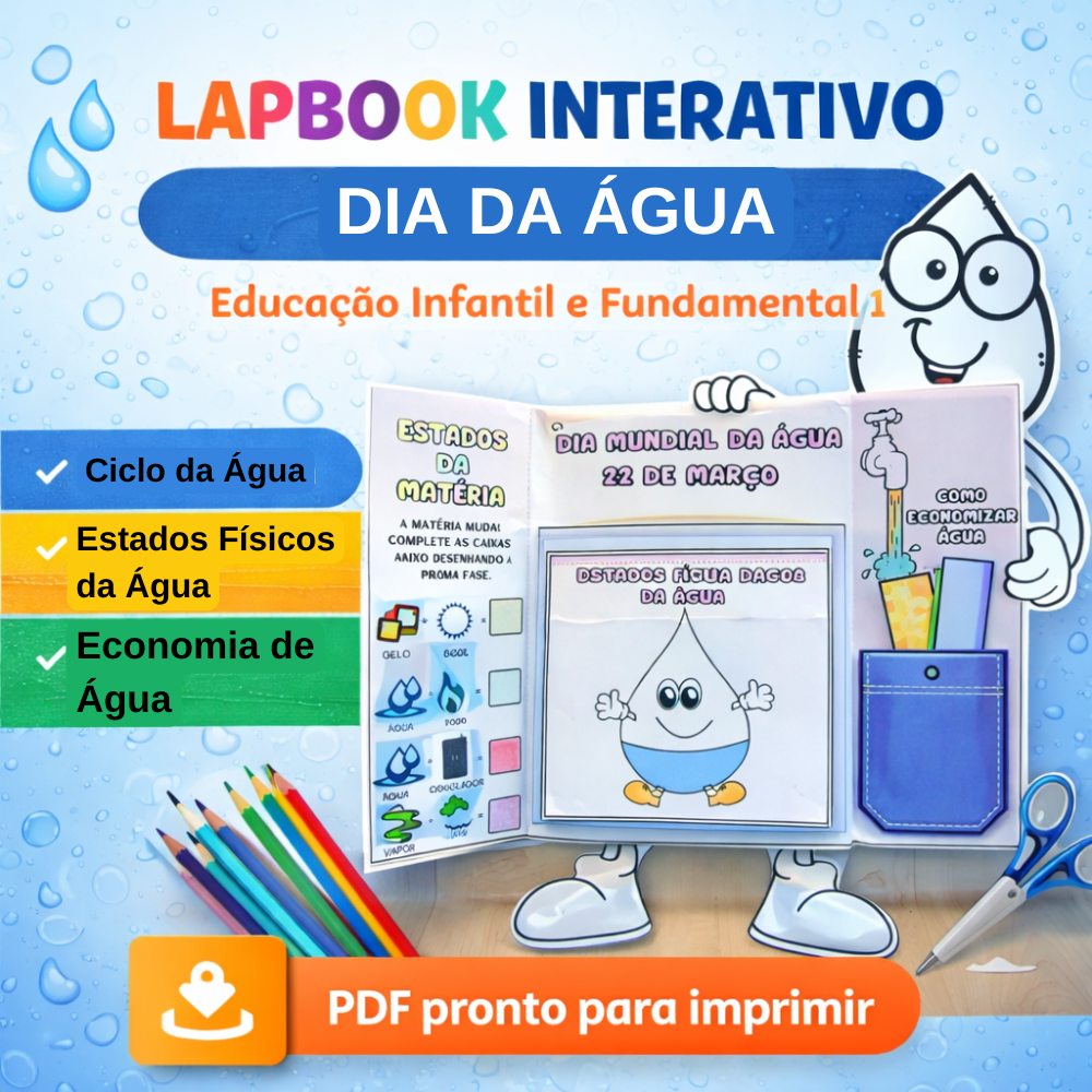 LAPBOOK DIA DA ÁGUA