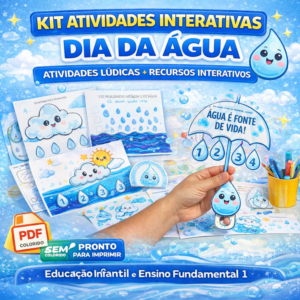 kit atividades interativas para o dia da água