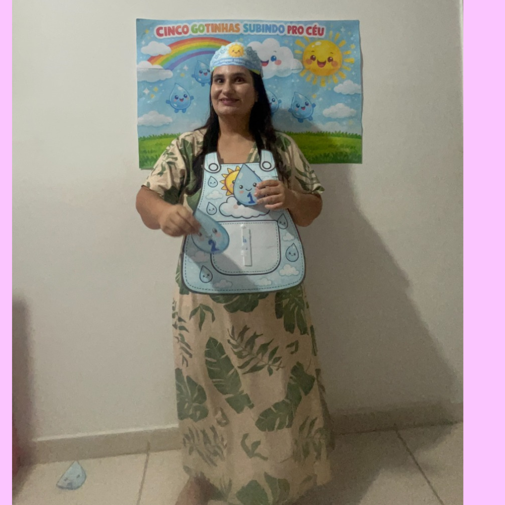 kit avental cinco gotinhas