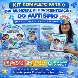 kit completo para o dia mundial do autismo