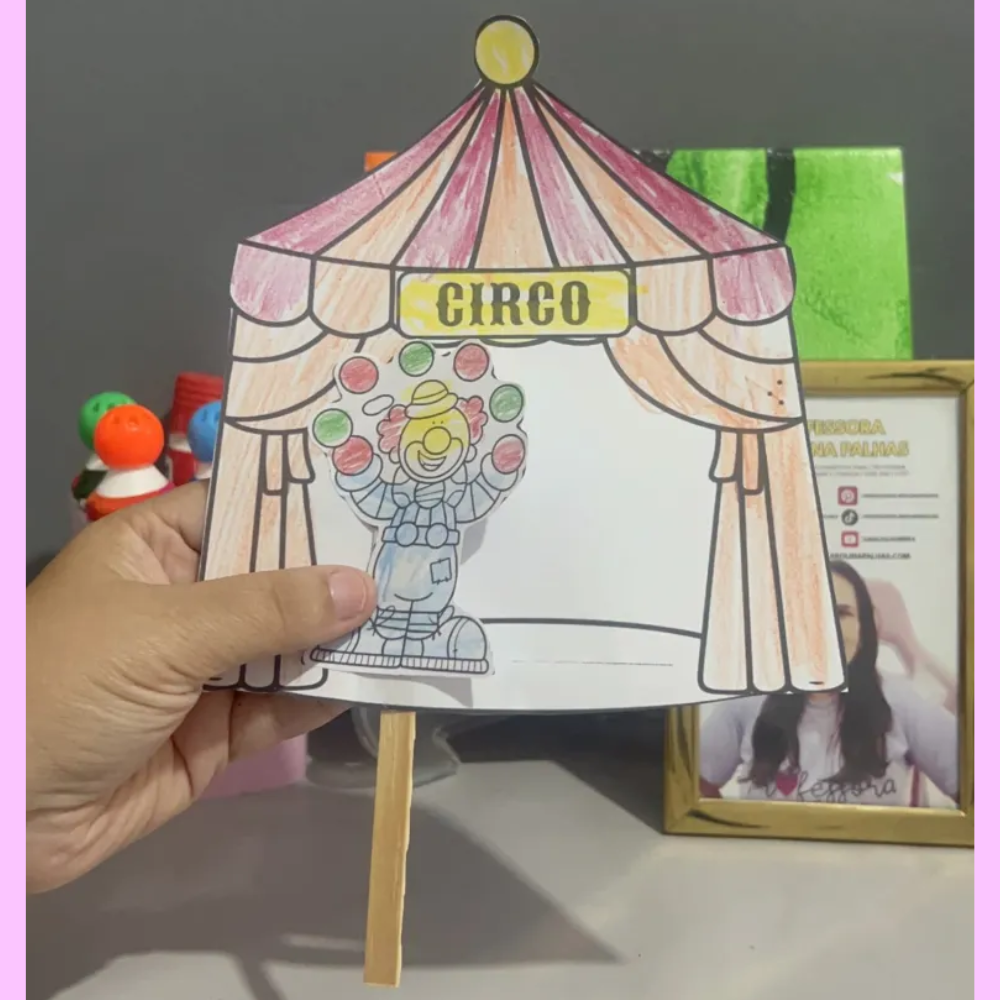 kit dia do circo - atividades interativas e coroas