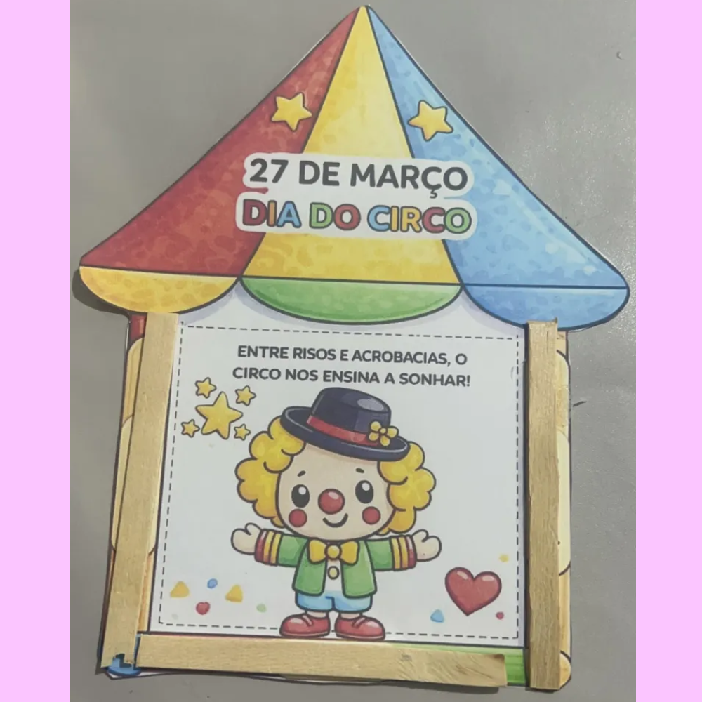 kit dia do circo - atividades interativas e coroas