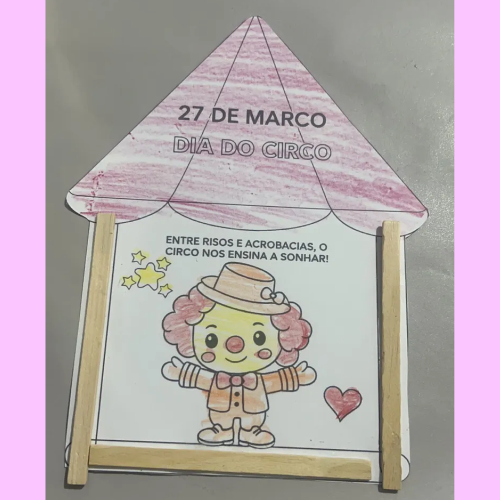 kit dia do circo - atividades interativas e coroas