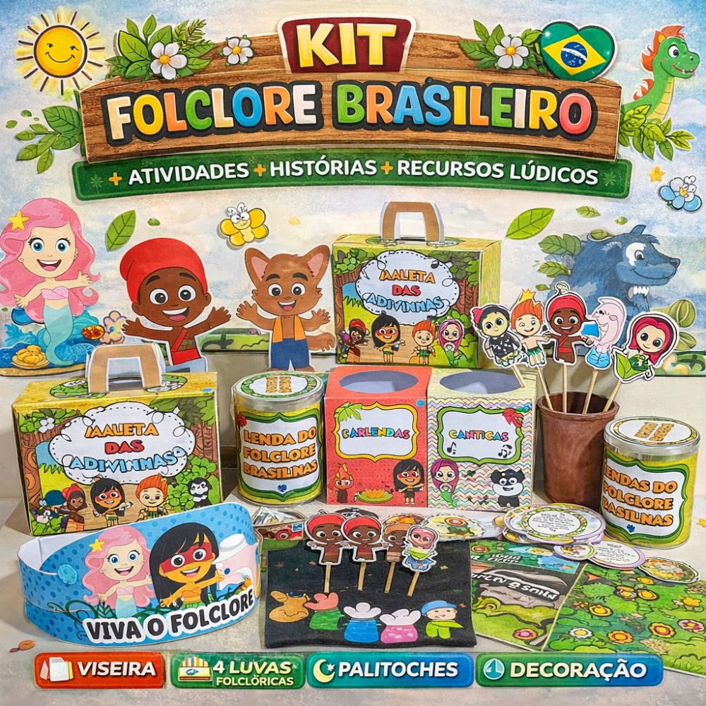 kit folclore completo com painel