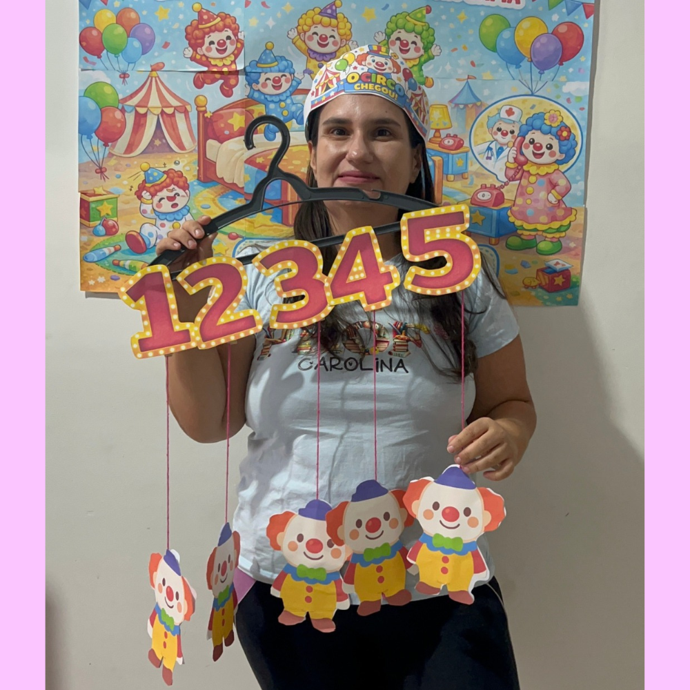 KIT CABIDE MUSICAL DO CIRCO + PAINEL + COROA – ATIVIDADE LÚDICA PARA EDUCAÇÃO INFANTIL - Imagem 2