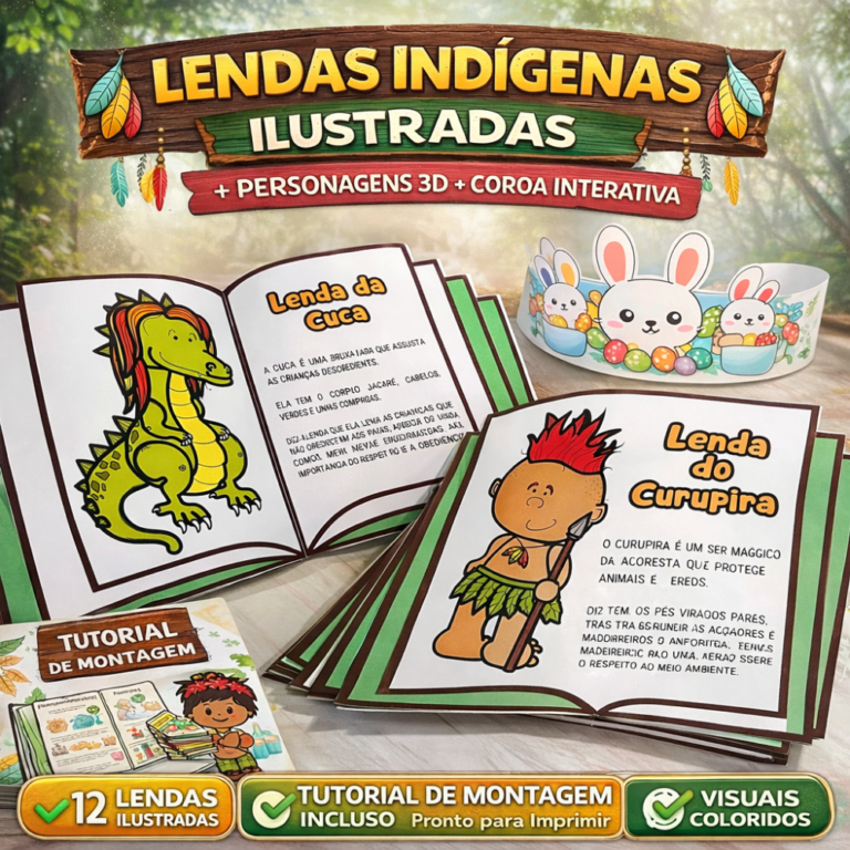Lendas Indígenas Ilustradas | PDF Educativo para Imprimir - Recursos ...