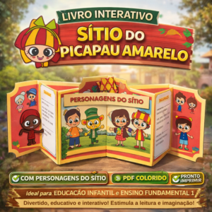 livro interativo do picapau amarelo