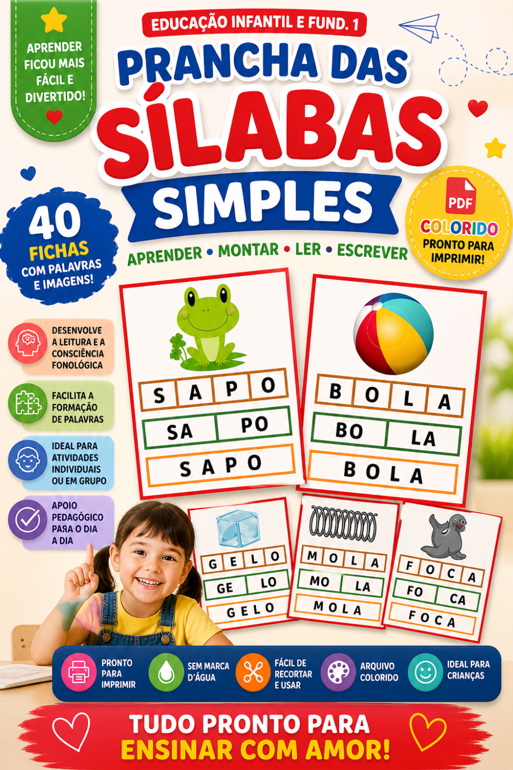 pranchas - silabas simples